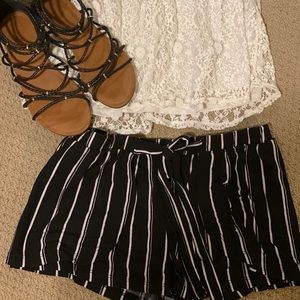 Striped shorts!